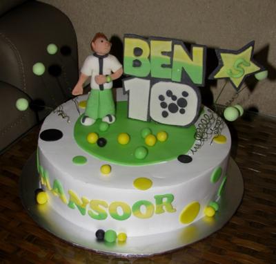   Birthday Cake on 3d Ben 10 Cake