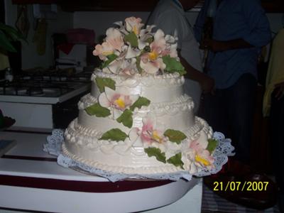 Birthday Flower Cake on 70th Birthday Cake
