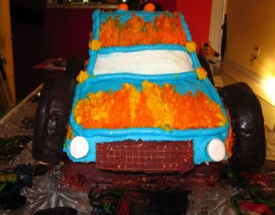 Monster Truck Birthday Cake on Monster Truck Cake