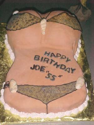 Adult Birthday Cakes on Adult Leopard Skin Bikini Cake