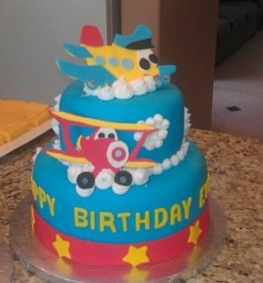 Sports Birthday Cakes on Airplane Adventure Cake
