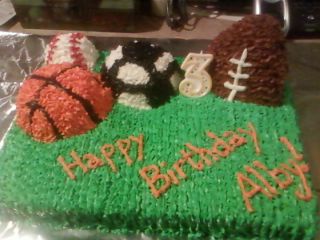 All Star Sports Birthday Cake!