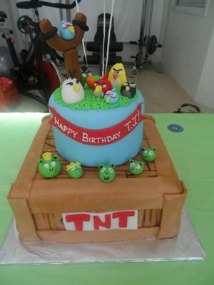 Angry Birds Cake on Angry Birds Tnt Cake