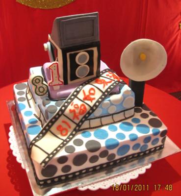 Easy Birthday Cake on Antique Camera Birthday Cake
