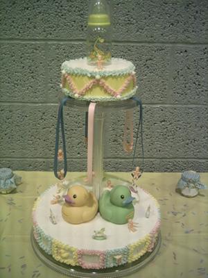 Baby Shower Carousel Cake