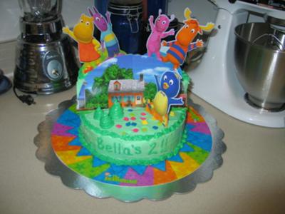 Birthday Cake Toppers on Backyardigan S Cake
