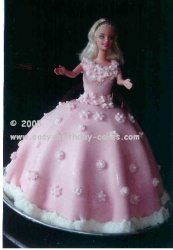 Barbie Birthday Cake on Round Cake  The Reason For This Cake Is That Youare Using A Barbie