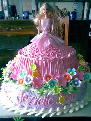 Easy Birthday Cake on Barbie Inspires Cake