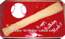 Cool Birthday Cakes on How To Make Baseball Cakes
