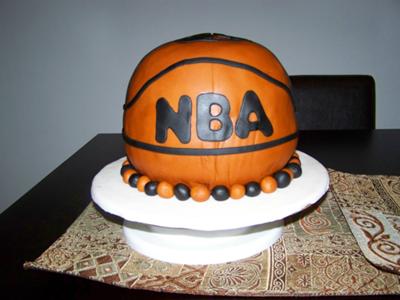 Basketball Birthday Cake on Basketball Birthday Cake
