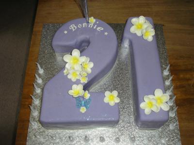Easy Birthday Cake Recipes on Beautiful 21st Birthday Cake