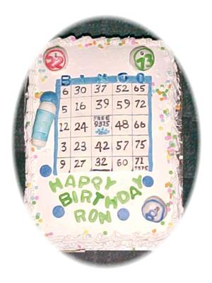 Bingo Birthday  Cake