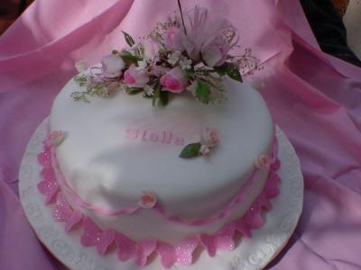 Send Birthday Cake on Butterflies And Flowers Cake