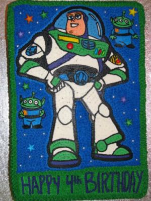 Buzz Lightyear Coloring Pages on Buzz Lightyear Cake