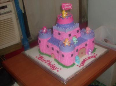Awesome Birthday Cakes on Care Bears Castle Cake