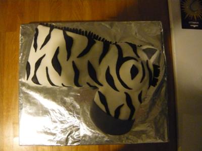 Zebra Birthday Cake on Casper S Zebra Cake