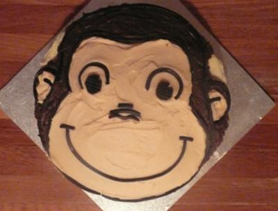 Monkey Birthday Cake on Curious George Monkey Cake