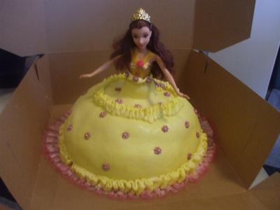 Princess Birthday Cakes on Disney Princess Belle Cake