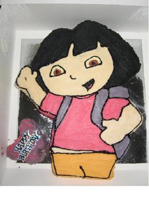 Dora  Explorer Birthday Cakes on Dora The Explorer Full Size Birthday Cake 26532 Jpg