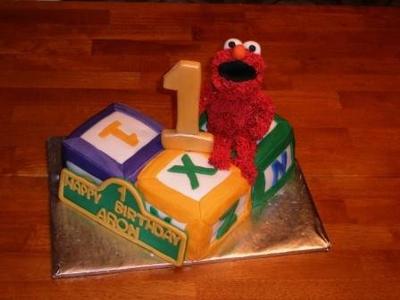 Elmo First Birthday Cake