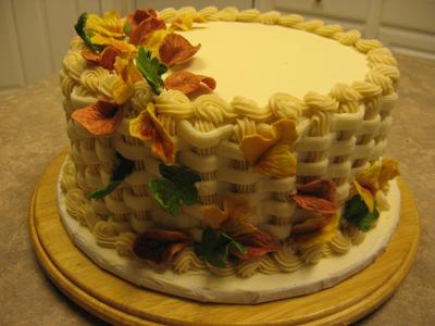   Birthday Cake on Fall Grooms Carrot Cake