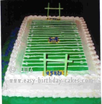Football Birthday Cakes on Football Field Cake       Pictures And Instructions