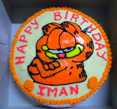 Character Cakes on Garfield Birthday Cake