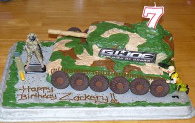 Target Birthday Cakes on Zackery S Gi Joe Cake