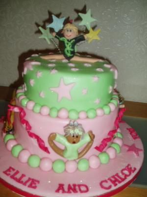 Photos Birthday Cakes on Gymnastics Cake