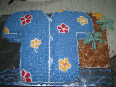 Hawaiian Birthday Cakes on Hawaiian Shirt Birthday Cake