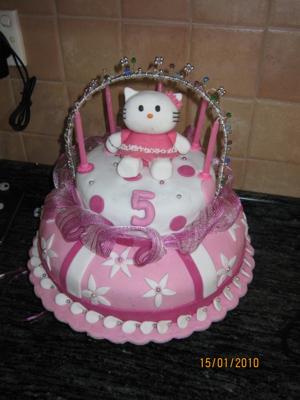 Pics Of Hello Kitty Cakes. Hello Kitty 5th Birthday Cake