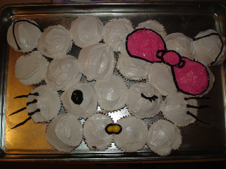  Kitty Birthday Cake on Hello Kitty Cupcakes