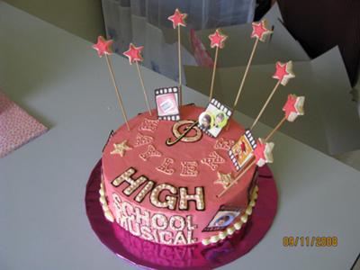 Girls Birthday Cake on High School Musical Birthday Cake