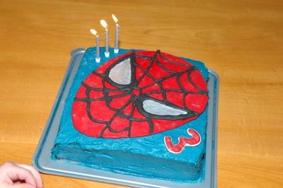  Decoratebirthday Cake on Homemade Spiderman Cake