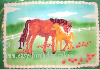 Horse Birthday Cake on Easy Directions For Making Horse Birthday Cakes