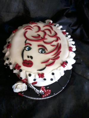 I Love Lucy Fondant Design