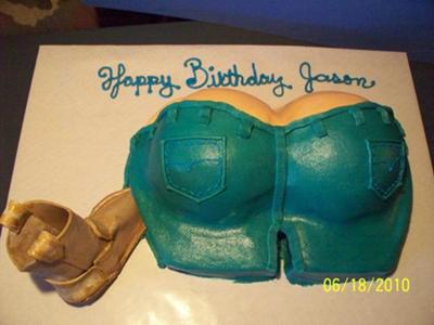 'Getting Booted Out' Cake
