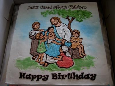 Jesus Cared About Children Cake