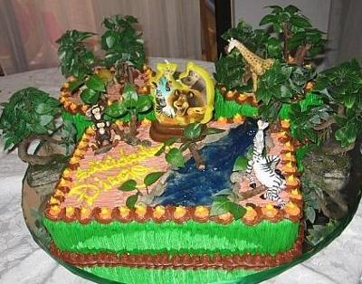 Creative Jungle Cakes Designs Ideas 