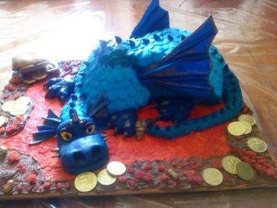 Easy Birthday Cake Ideas on Magic Treasure Dragon Cake