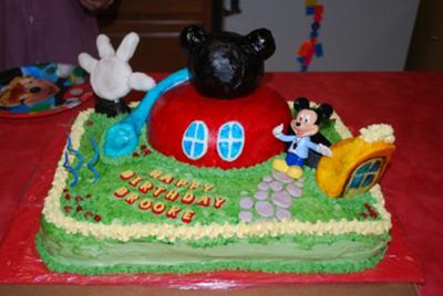 Mickey Mouse Birthday Cakes on Mickey Mouse Clubhouse Cake 21322389 Jpg
