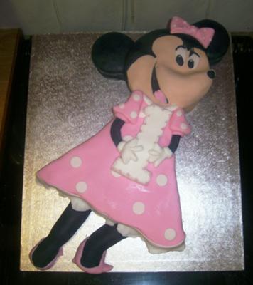 Minnie Mouse Birthday Cake on Minnie Mouse Cake