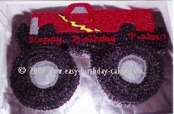 Monster Truck Birthday Cake on Http Www Easy Birthday Cakes Com Monster Truck Birthday Cake Html