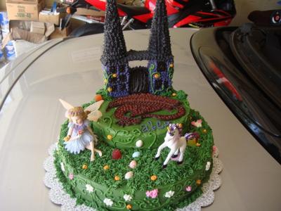 Dragon, Fairy, Unicorn Cake