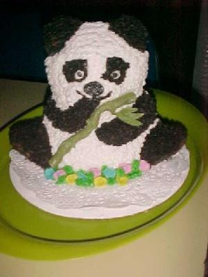 Funny Birthday Cake on Panda Bear Cake