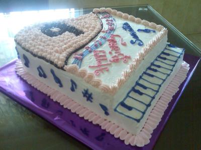 Easy Birthday Cake Ideas on Piano Birthday Cake