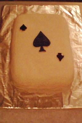 poker birthday cake