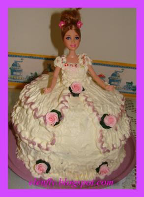Easy Birthday Cake on Princess Doll Cake