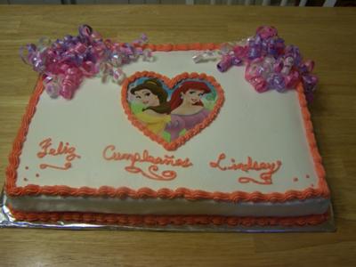 princess cake sheet cakes birthday