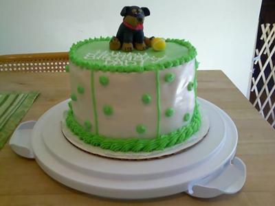 Birthday Cake Homemade. Puppy Birthday Cake